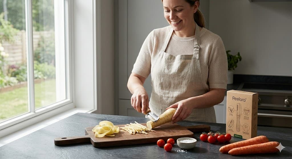 Peelora PrepMaster cutting julienne strips